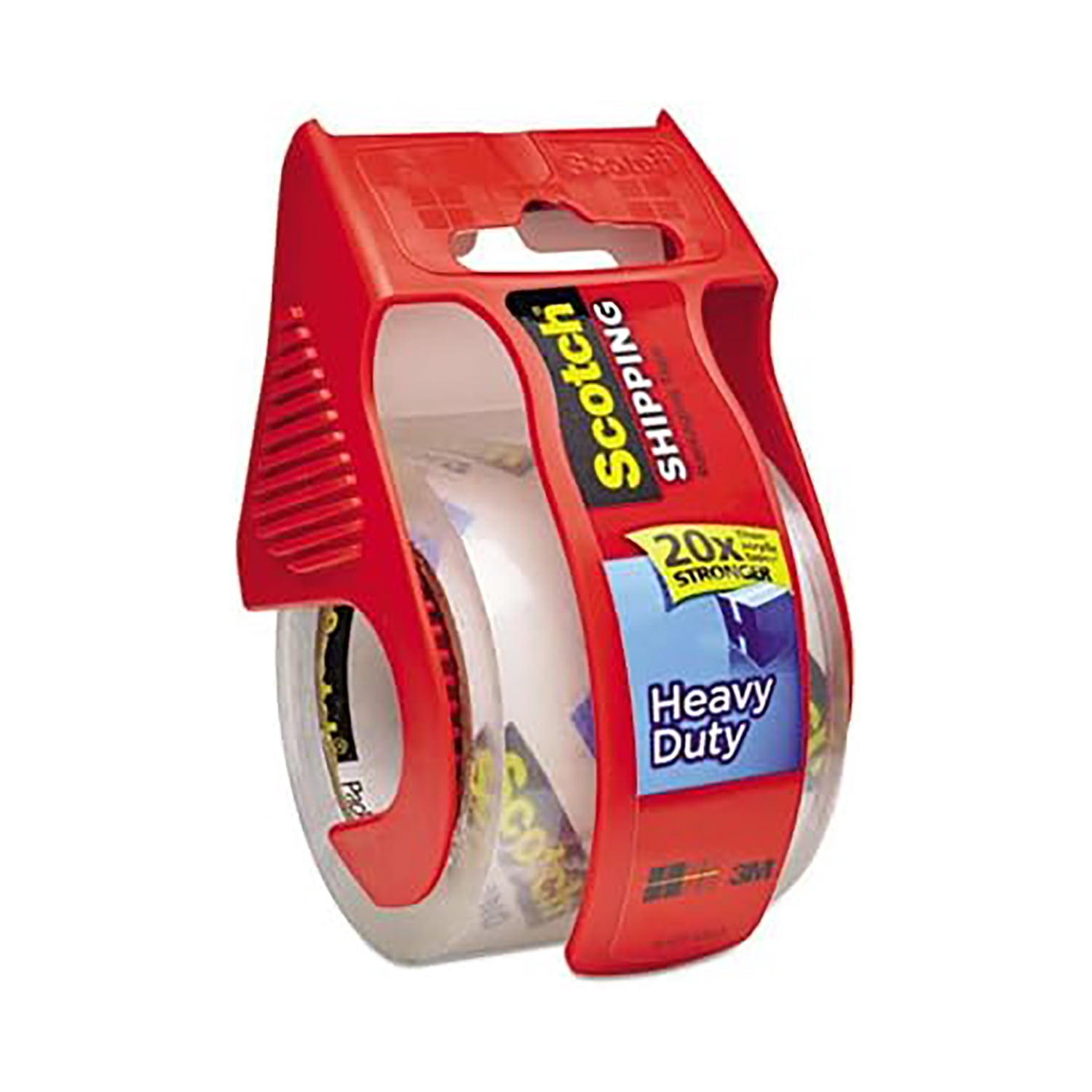 Scotch Heavy Duty Shipping Packaging Tape with Dispenser, 2" x 800", 6 Rolls