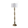 thumbnail image 3 of Noble House 61.5" Coastal Candlestick Floor Lamp, Polyresin Base with Drum Shade for Bedroom, Entryway, Antique Cream, 3 of 5