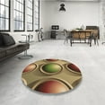 thumbnail image 4 of Ahgly Company Machine Washable Indoor Rectangle Transitional Caramel Brown Area Rugs, 5' x 8', 4 of 7