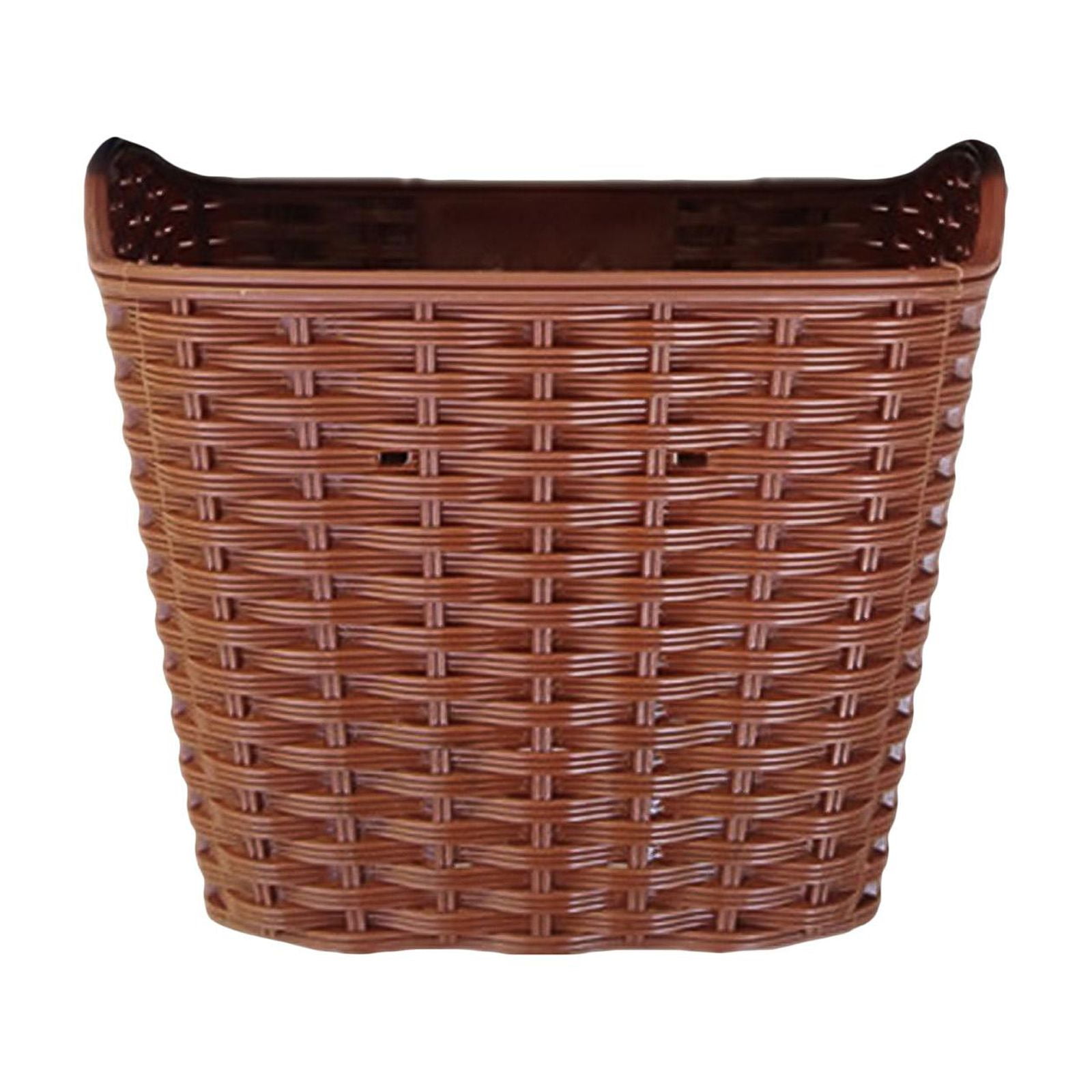DimyFew Bicycle Handlebar Basket, Bike Front Handlebar Basket, Easy to Install, Portable Brown