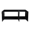 thumbnail image 3 of 48 Inch Wall-mounted Black Chestnut Vanity with 3 Doors - Durable and Easy to Clean in Bathroom, 3 of 6