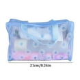 thumbnail image 4 of Travel Portable Toiletry Bag Women's Makeup Bag Large Capacity Bath Waterproof Storage Bag Thickened Floral Transparent Organizing Bag,Green, 4 of 8