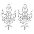 thumbnail image 4 of Embroidered Applique Sew On Flower Embroidery Patch for Cosplay Patch Jeans Clothes Costumes Silver, 4 of 9