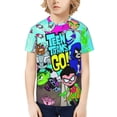 thumbnail image 5 of Teen Titans Go 3d Printed T-Shirt Short Sleeve Tees Shirt For Boys Girls, 5 of 7