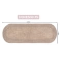 thumbnail image 3 of Home Weavers Double Ruffle Collection Absorbent Cotton Soft Runner Rug, 21"x54", Linen Rug, 3 of 5