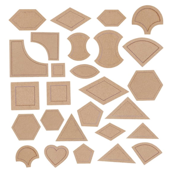 De Plantillas De Mosaico Acrílico Patrón De Acolchado Regla Bordada A Mano Manualidades De Costura Diy 27 Juegos Cateissary HA014770-00