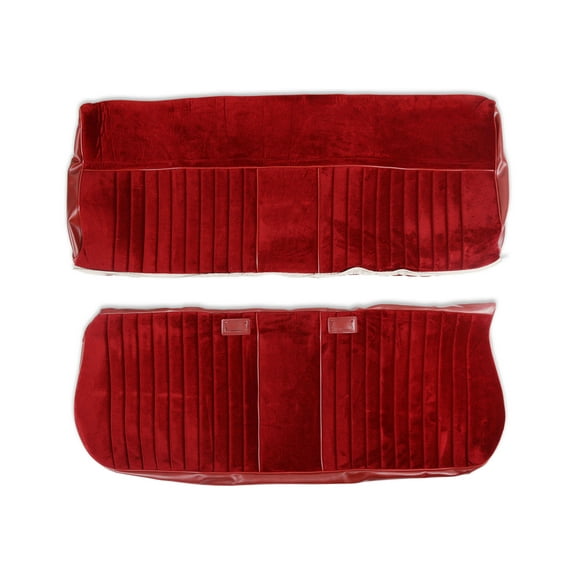 Brothers Trucks 05-321 Seat Upholstery-Deluxe Pleat Cloth/Vinyl-Maroon/Burgundy