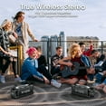 thumbnail image 4 of W-King 50W Bluetooth Speakers, IPX6 Waterproof, Deep Bass, 30H, TWS, Black, 4 of 7