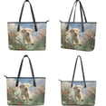 thumbnail image 3 of TSOVTHRID Labrador Dog Flroal Butterfly Print Handbag and Wallet Top Handle Purse with PU Matching Wallet, Tote Shoulder Bag Top Handle Bag Satchel Handbag for Women Shopping Working, 3 of 7