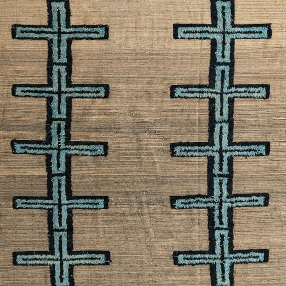 Ahgly Company Indoor Square Abstract Dark Brown Southwestern Area Rugs, 4' Square