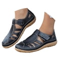 thumbnail image 1 of Breathable Casual Sandals Lightweight Slip on Walking Shoes Perforated Design Comfortable Footbed Adjustable Hook and Loop Strap, 1 of 8