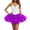 Purple, variant on Women's LED Light Up Tutu Skirt - Colorful Operated Glowing Skirt, Flared Layered Skirt for Evening Wear, Parties & Photo Shoots Black