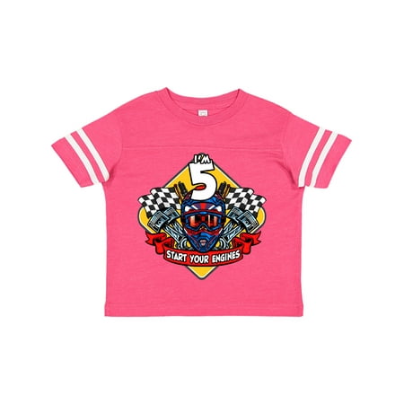 

Inktastic Race Car 5th Birthday Gift Toddler Boy or Toddler Girl T-Shirt