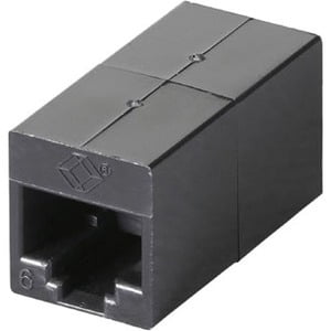 Black Box Cat.6 Coupler Unhielded Straight-Pin Black