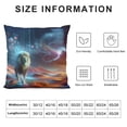 thumbnail image 5 of Leisuo to Throw Pillow Cover from Dad，Lion Pillowcase for ，Daughter Gifts from Dad，Daughter Birthday Idea Gifts，Dad to Daughter Soft Flannel Throw Pillowcase White, 5 of 5
