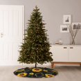 thumbnail image 6 of Salouo Sunflowers3 Christmas Tree Skirt 30" Farmhouse Christmas Decorations Snowman Xmas Tree Skirt Tree Mat for Holiday Party Decor, 6 of 8