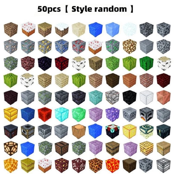 Magnetic Building Blocks Set, Printed Plastic Pixel‑Style Magnetic Cubes, DIY 3D Construction STEM Toy for Kids Ages 6