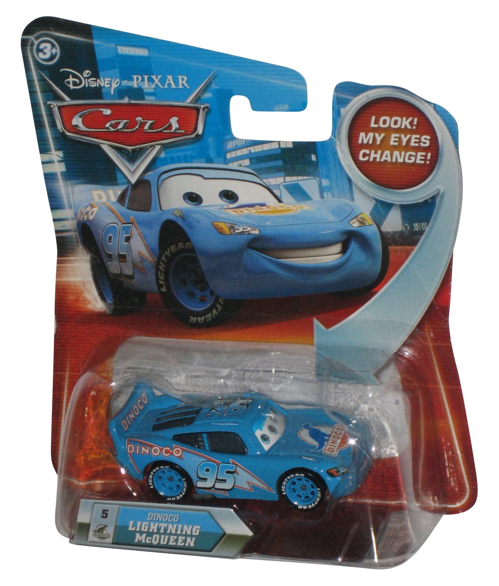 DISNEY PIXAR CARS HTF BRAND NEW TRANSFORMING LIGHTNING MCQUEEN DINOCO