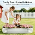 thumbnail image 4 of ANSFIL Galvanized Raised Garden Bed Outdoor, 4 Pack 4×2×1ft Raised Garden Bed Kit, Metal Planter Box Garden Boxes Outdoor for Vegetables and Flowers,Silver, 4 of 11