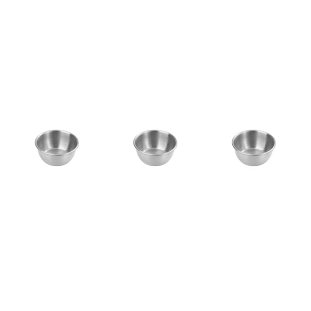 Tazas para salsa de condimentos Bewildely Acero inoxidable 5 cm 6 cm 7 cm 8 cm 10 cm