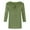 Z1-Green, variant on Patlollav Plus Size Womens 3/4 Sleeves Blouse,Ladies Loose T-Shirt Round Neck Casual Tops
