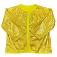 thumbnail image 3 of XDZJLR Boys Tee Girls Shiny Sequin Jacket Long Sleeve Lightweight Jackets Coat Club Party Tees 12-24 Months, 3 of 5