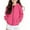 Hot Pink, variant on Girls Fleece Hooded Sweatshirt Kids Zip Up Jacket Warm Pullover With Straight Sleeves Casual Outerwear For Teen Kids Winter Warm Hoodies