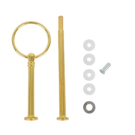 

1Pcs 2/3 Layers Cake Plate Stand Handle Fitting Hardware Rod Gold Silver