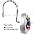 thumbnail image 3 of HemaKayy 12 Pcs Decorative Shower Curtain Hooks - Stainless Steel Rings for Bathroom Décor - Easy Glide & Secure Hold - Perfect Decoration for Bathroom Shower Rods - Ocean Sea Turtle, 3 of 5