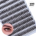 thumbnail image 1 of 190 Uds Cluster de Pestañas 40D C Rizo Pestañas Individuales Extensión de Pestañas DIY, 1 of 4