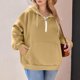 thumbnail image 4 of HongQid Womens Sweatshirts Quarter Half Zip Pullover Oversized Hoodies Fall Fashion Winter Jackets Pullover, 4 of 4