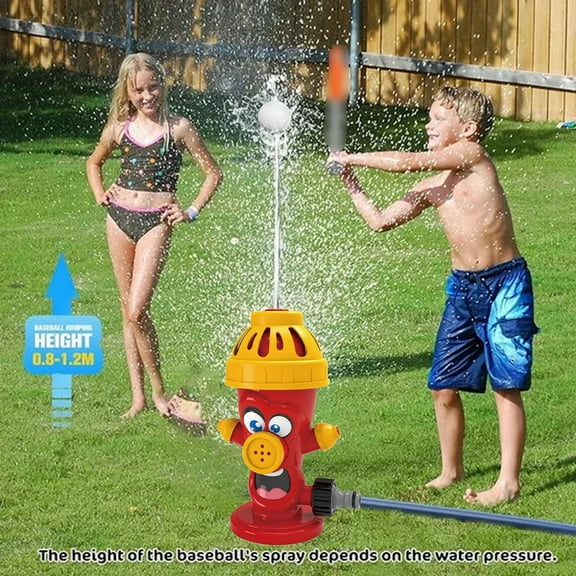 Water Sprinkler for Kids Outdoor Toy, 360° Spray Fire Hydrant Kids Sprinkler Play Equipment for Yard Game, Summer Water Toy Gift for Toddlers Big Kids