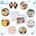 thumbnail image 6 of 20 Pcs Paper Boxes with Window Treat Boxes 9.45x7.28x1.77 Inch Bakery Boxes with PVC Visible Window Gift Packaging Boxes for Wedding Gift Soap Cookies and Party White, 6 of 9