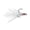 Black Nickel/Dressed Treble/White Feather, variant on VMC 8651BN/DT/WR4P Dressed X-Rap Treble Hooks, SZ 4, Black Nickel