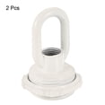 thumbnail image 3 of Unique Bargains 25kg Max Load 30x44mm M10 Thread Ring Shape Female Loop Eye Nut White 2 Pack, 3 of 5