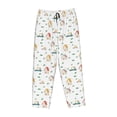 thumbnail image 6 of Uemuo Cartoon House Pattern Women's Wide Leg Palazzo Lounge Pants with Pockets Light Weight Loose Comfy Casual Pajama Pants-X-Large, 6 of 9