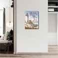 thumbnail image 6 of Lighthouse Wall Art Christian Jesus Beach Coast Scripture Pictures Wall Decor Bible Quotes Canvas Painting Print Artwork Modern Home Decor Framed for Living room Bedroom Bathroom 16"×12", 6 of 6