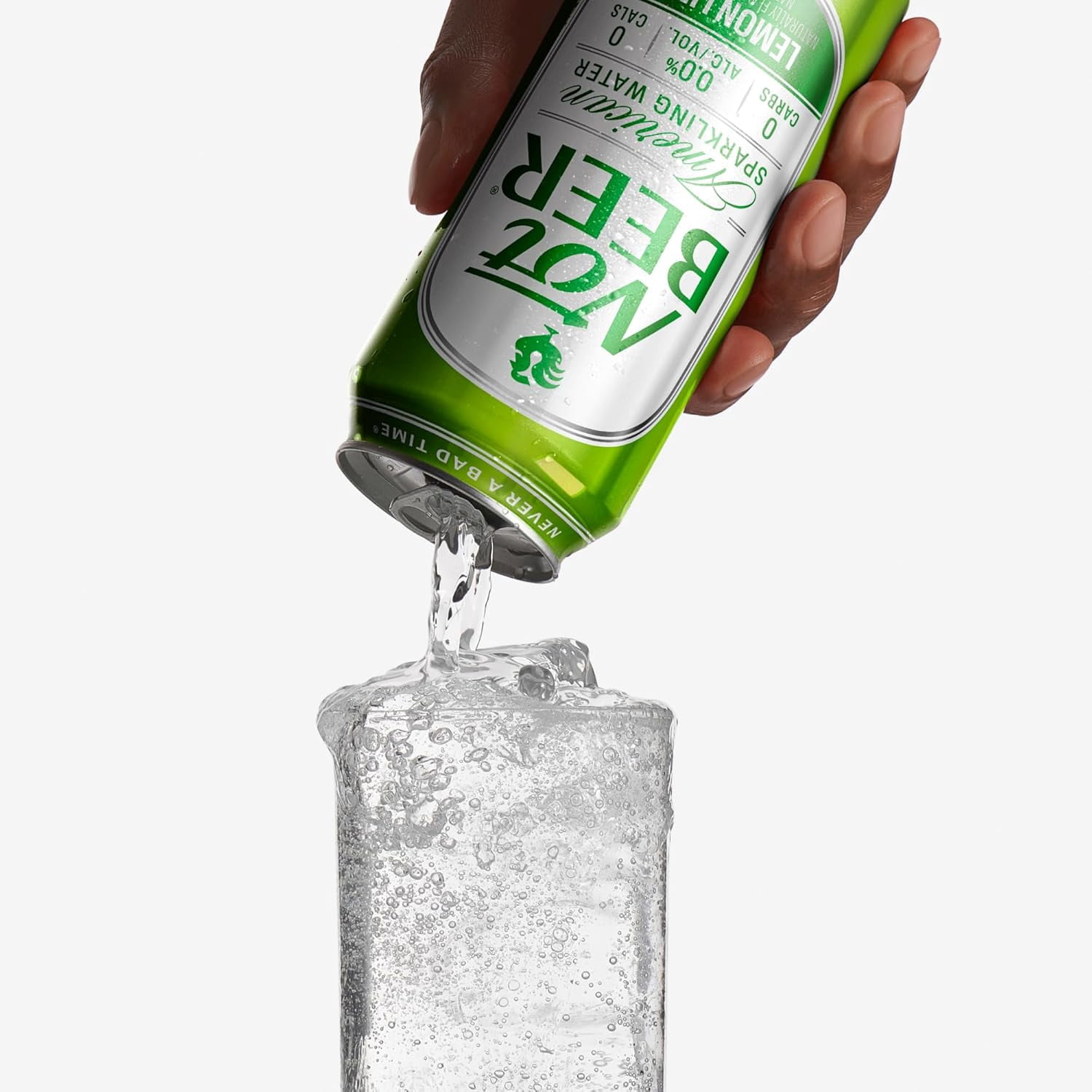 (Pack Of 3) Not Beer Water Sparkling Lemon Lime 8 Pack 128 Fo