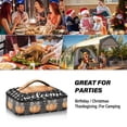 thumbnail image 7 of Iauyy Casserole Carrier for Hot Food Insulated Casserole Travel Carry Bag with Lid Food Warmer Bag for Party/Picnic,Big Pumpkin, 7 of 7