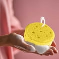 thumbnail image 5 of Exfoliating Bath Shower Sponges, Deep Cleansing Body Sponge, Gentle Soothing Body Sponge Bath Shower Sponge for Women Men Kids (Yellow), 5 of 5