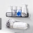 thumbnail image 2 of Iron Wall-mounted Self-adhesive Bathroom Kitchen Shelf Stroage Rack Accessory Storage Rack, 2 of 8