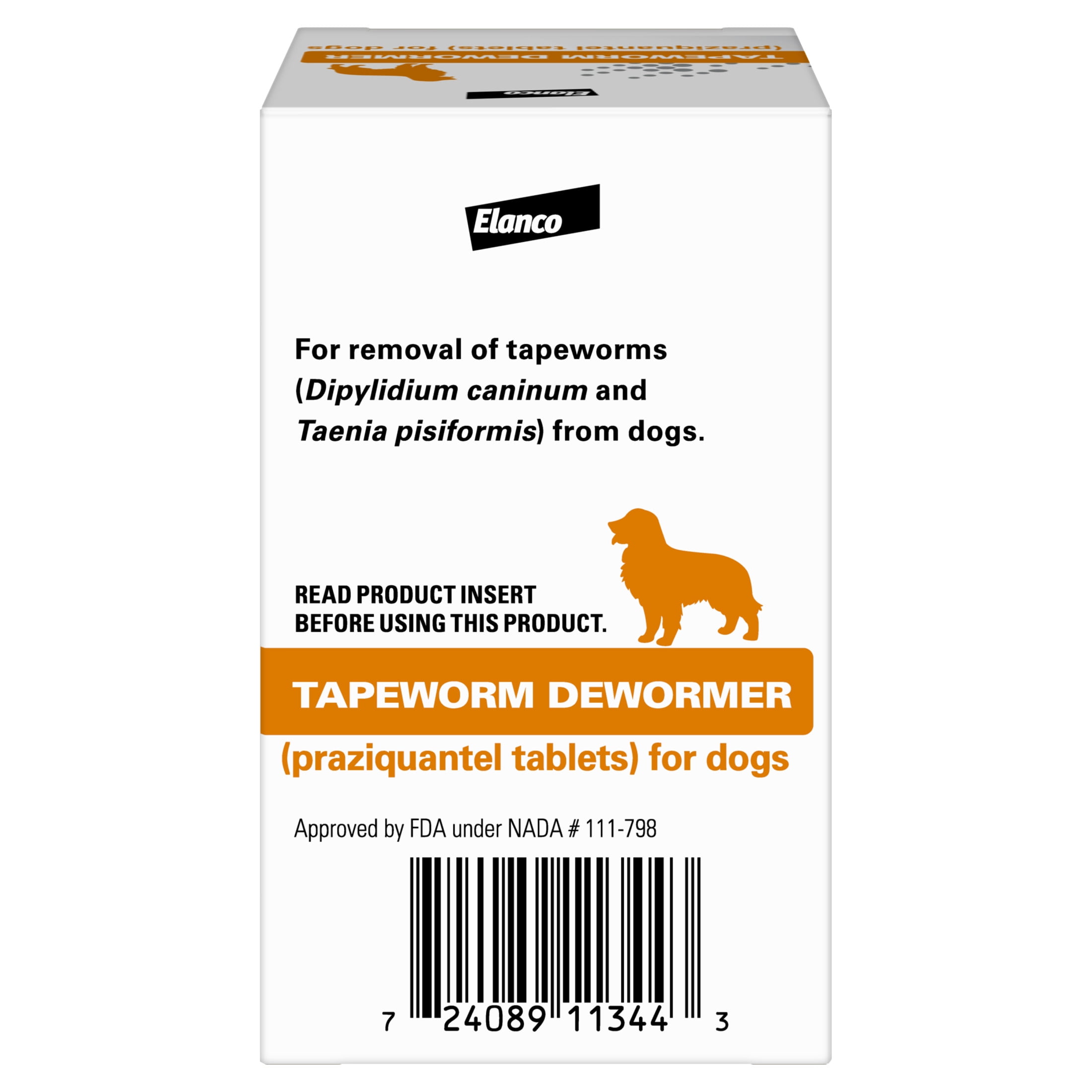 Elanco Tapeworm Dewormer (praziquantel Tablets) For Dog, 44 OFF