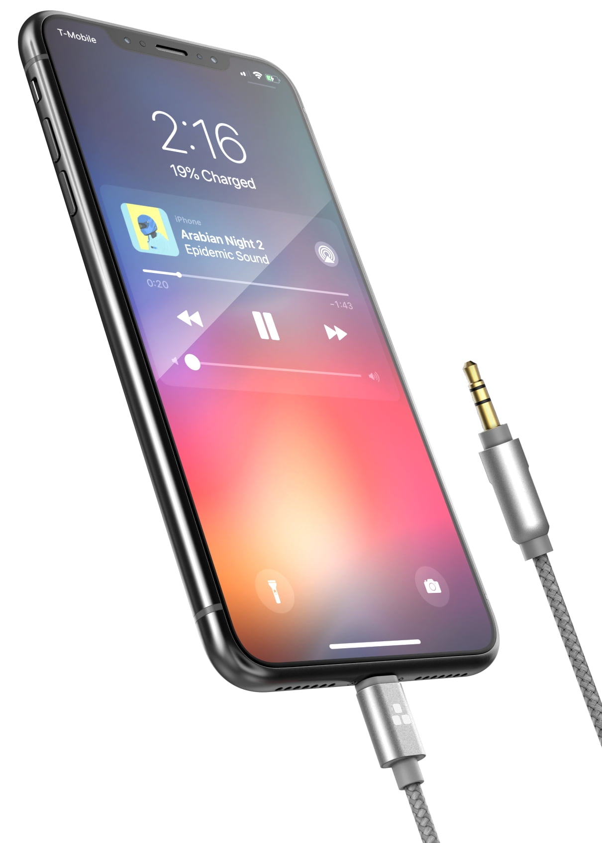 Apple MFI Certified iPhone Audio Link to Car Jack, Headphones /& Speakers Gray iPhone Aux Lightning Cord to Male 3.5mm Auxiliary Cable