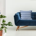 thumbnail image 3 of Ox Bay Bailey 20" x 20" Navy/White Striped Indoor/Outdoor Adult Decorative Throw Pillow Cover, 3 of 13