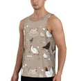 thumbnail image 2 of Gaeub Chicken Men's Athletic Tank Top, Workout Sleeveless Shirts, Running Tank Tops for Gym, Running, Training - X-Large, 2 of 9