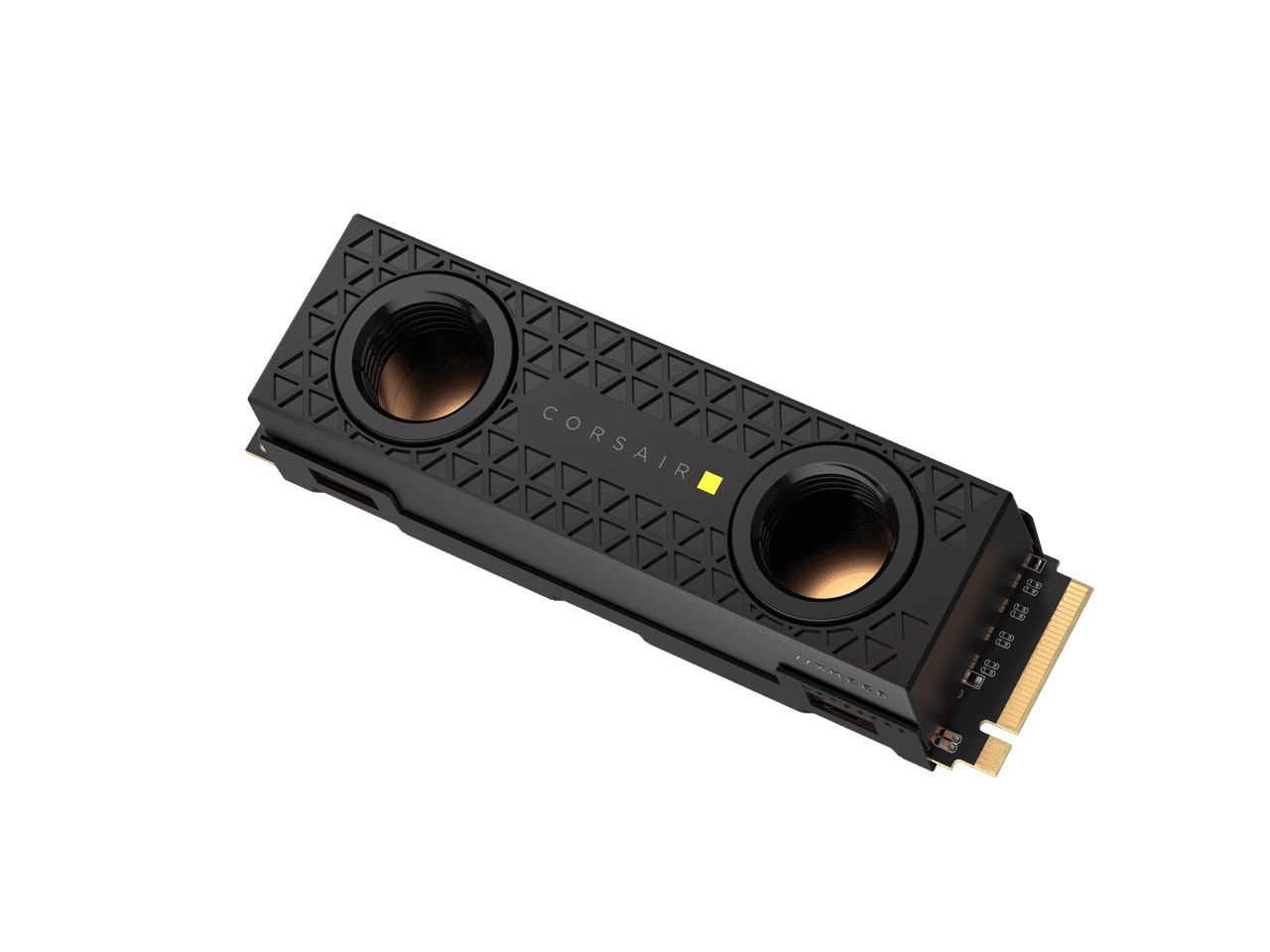 CORSAIR MP700 PRO Hydro X Series 2TB PCIe Gen5 x4 NVMe 2.0 M.2 SSD – High-Density TLC NAND – Pre-installed Water Block – M.2 2280 CSSD-F2000GBMP700PHX – DirectStorage Compatible  – Up to 12,400MB/sec