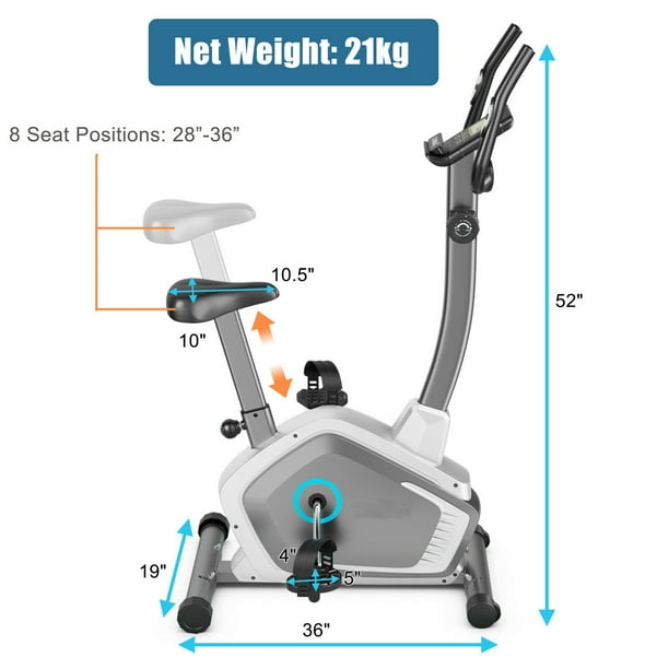 Magnetic upright exercise clearance bike