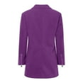 thumbnail image 5 of YDFCWXW Winter Trench Coats for Women's Casual Stand Collar Pea Double Overcoat Purple, XL, 5 of 5