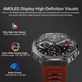 thumbnail image 5 of E EYAFA DM58 Smart Watch 1.43 Inch AMOLED Display 5ATM Waterproof  Smartwatch(Black), 5 of 7