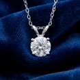thumbnail image 4 of Pompeii 1 1/4ct Lab Created Diamond Round Solitaire Pendant 14K White Gold (F,VS), 4 of 4